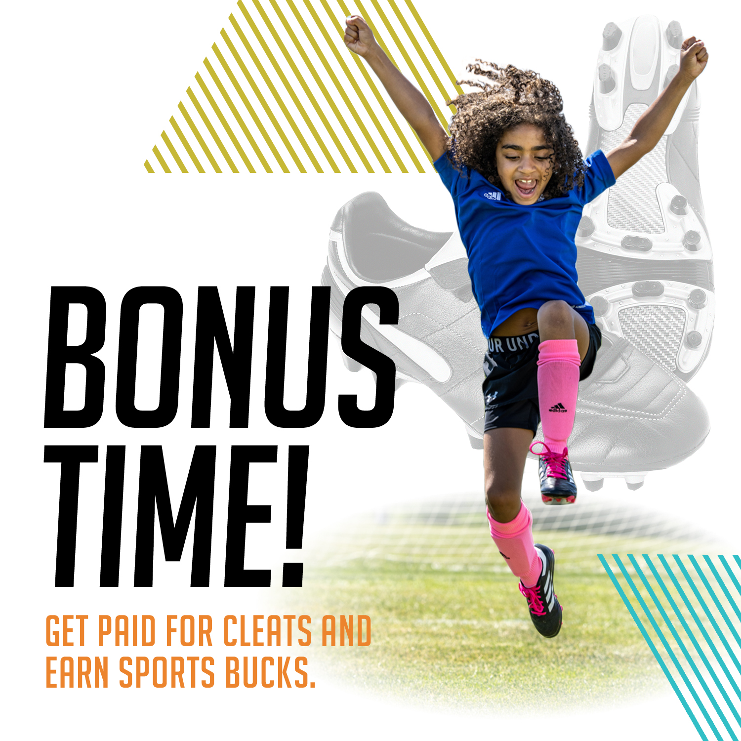 Earn Cash + Bonus For Your Cleats